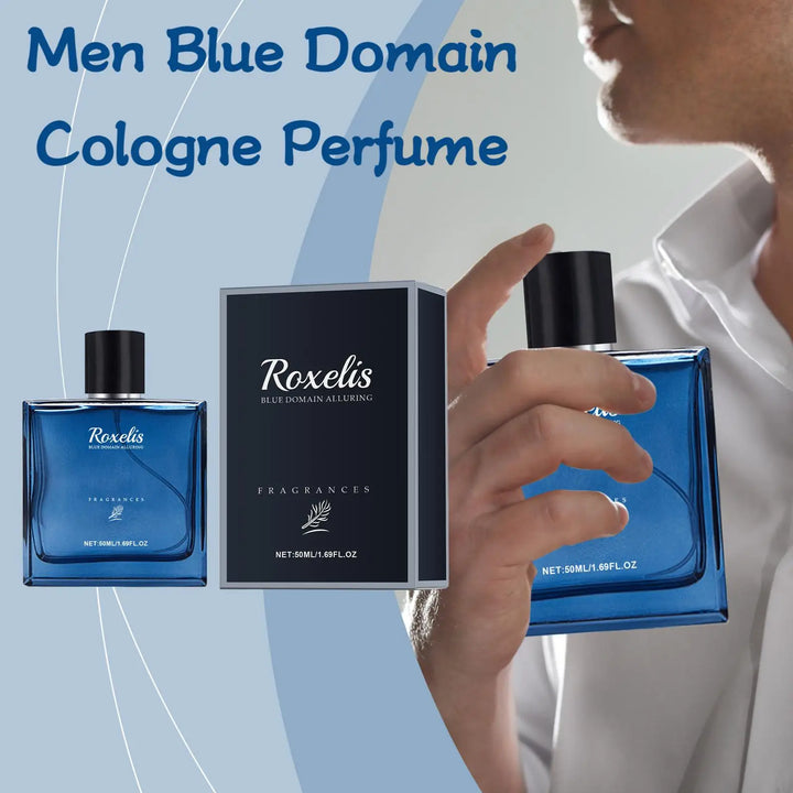 Roxelis Blue Domain Men’s Cologne – 50ml Long-Lasting Pheromone Perfume