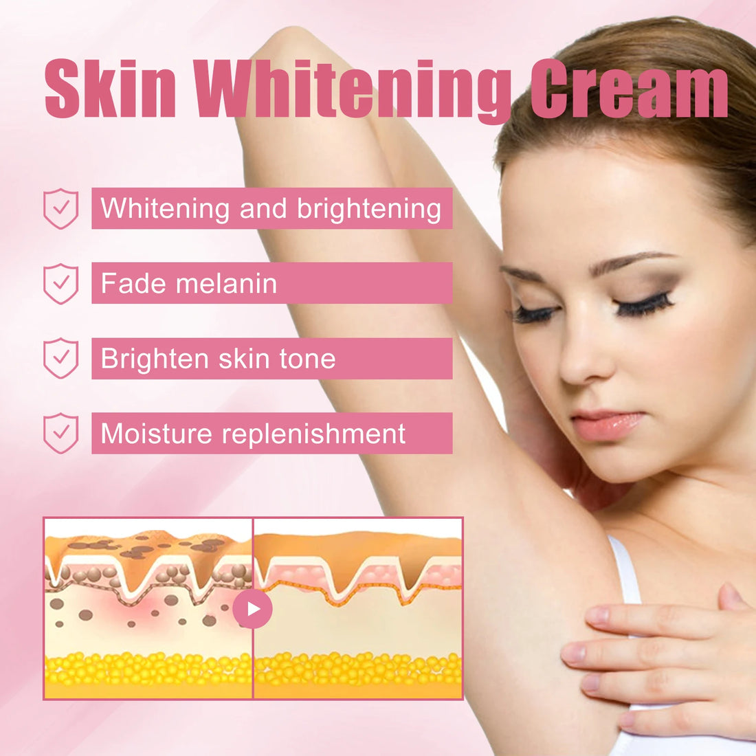 Ouhoe Joint & Underarm Brightening Cream – Moisturizing & Firming