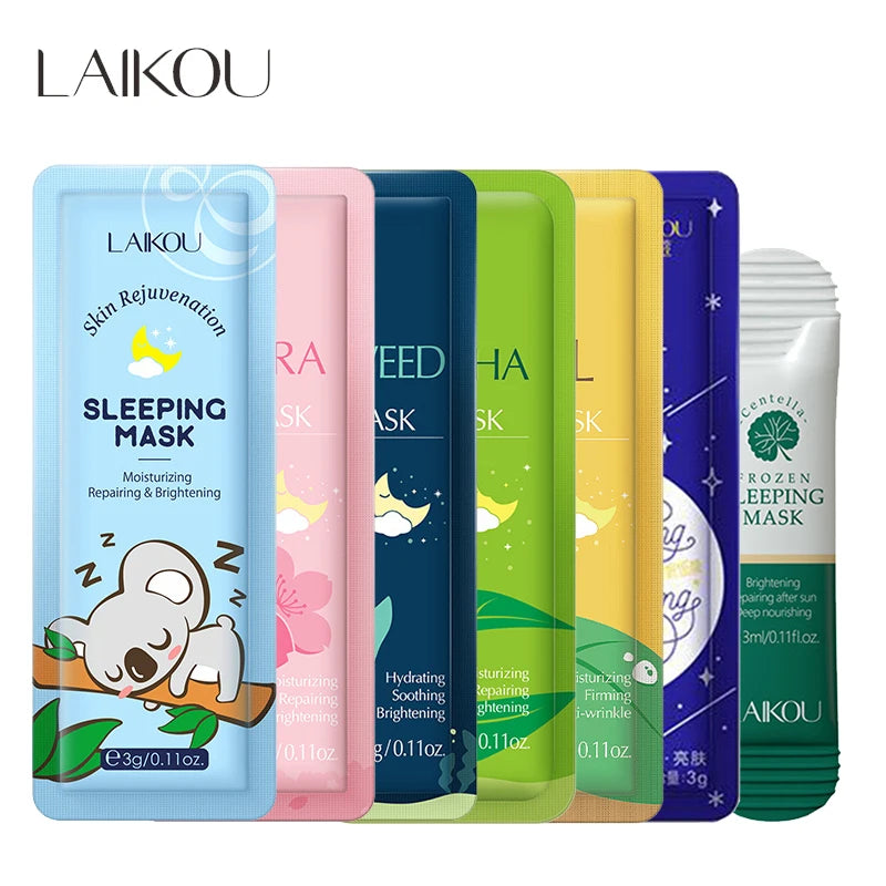 LAIKOU Facial Sheet Masks – 7pcs Hydrating & Repairing Skincare Set