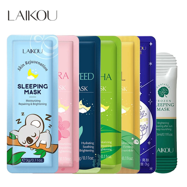 LAIKOU Facial Sheet Masks – 7pcs Hydrating & Repairing Skincare Set