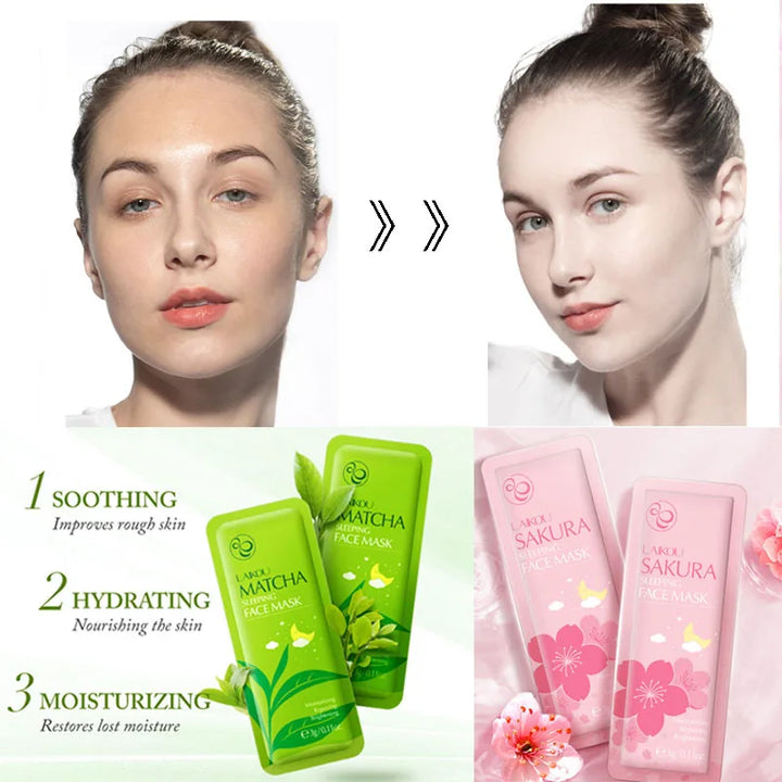LAIKOU Facial Sheet Masks – 7pcs Hydrating & Repairing Skincare Set