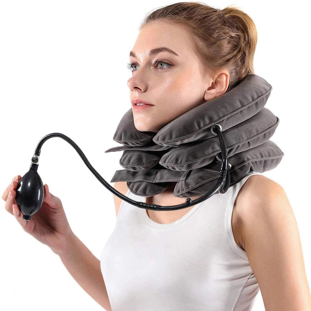 Cervical Neck Traction Device – Inflatable Collar for Pain Relief & Alignment