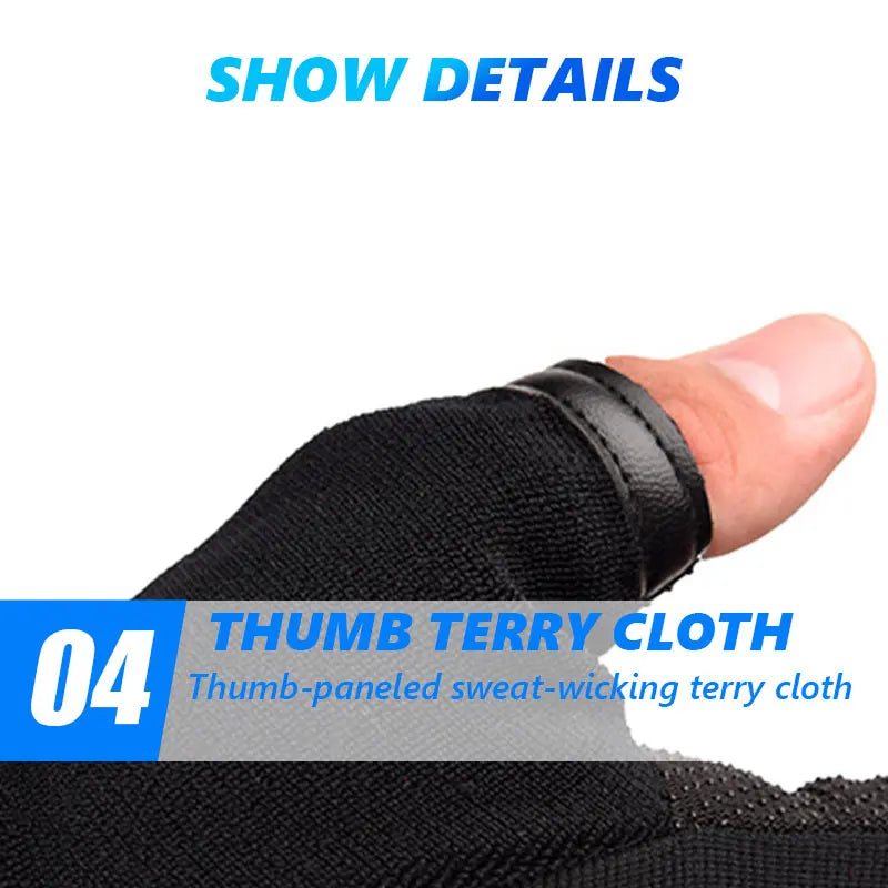Heavyweight Gym Training Gloves – Non-Slip with Wrist Support