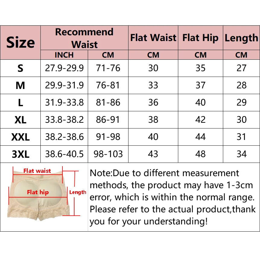 Butt Lifter Shapewear Panty – Padded High-Waist Tummy Control Underwear