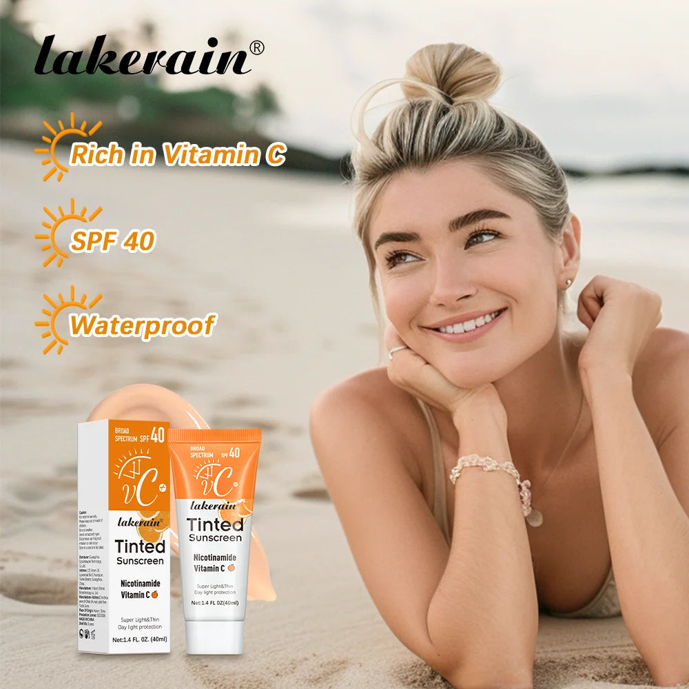 Vitamin C Tinted Mineral Sunscreen – SPF 40 Broad Spectrum Protection