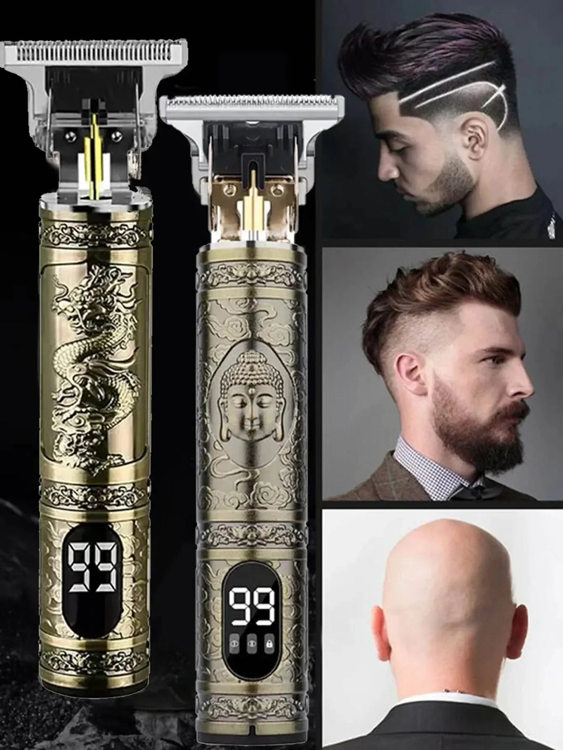 T9 LCD Electric Hair Clipper – Rechargeable Trimmer for Men