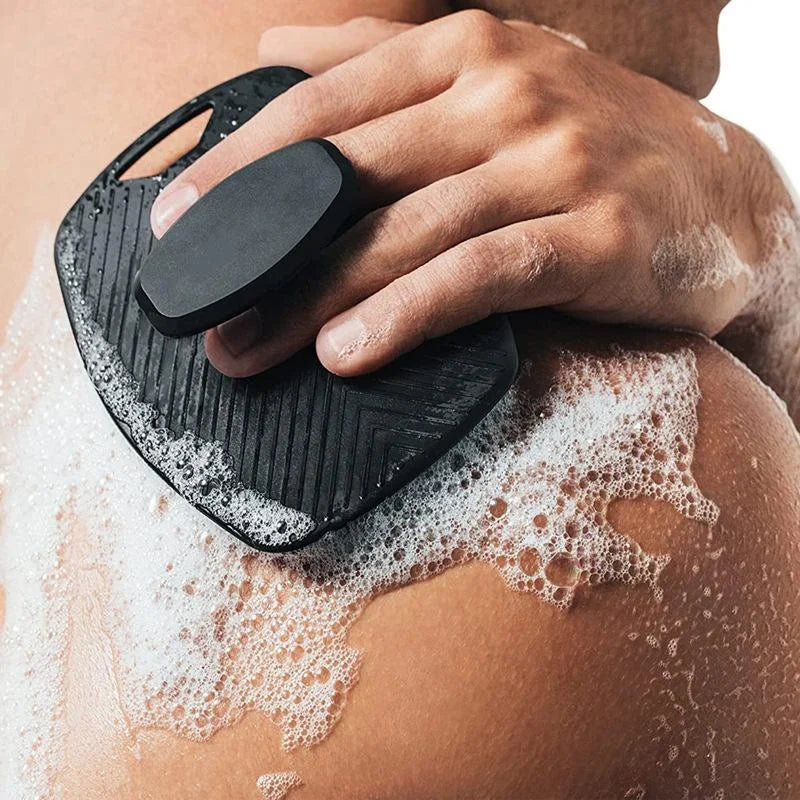 Silicone Exfoliating Body Brush – Gentle Manual Shower Scrubber