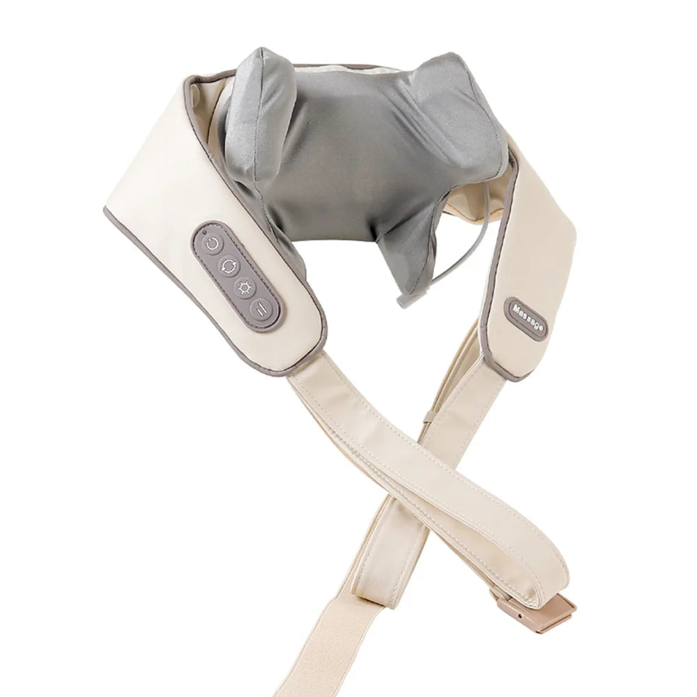 Foreverlily Wireless Neck & Shoulder Massager – Kneading Back Massage Shawl