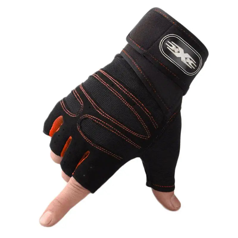 Heavyweight Gym Training Gloves – Non-Slip with Wrist Support