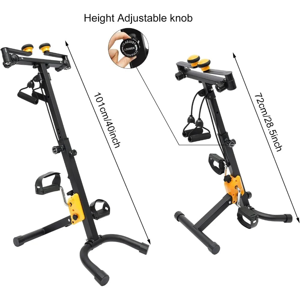 Foldable Pedal Exerciser – Adjustable Rehab Bike for Seniors & Home Fitness