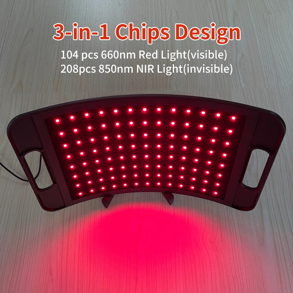 Red Light Therapy Panel – 660nm & 850nm Infrared with Stand & Timer
