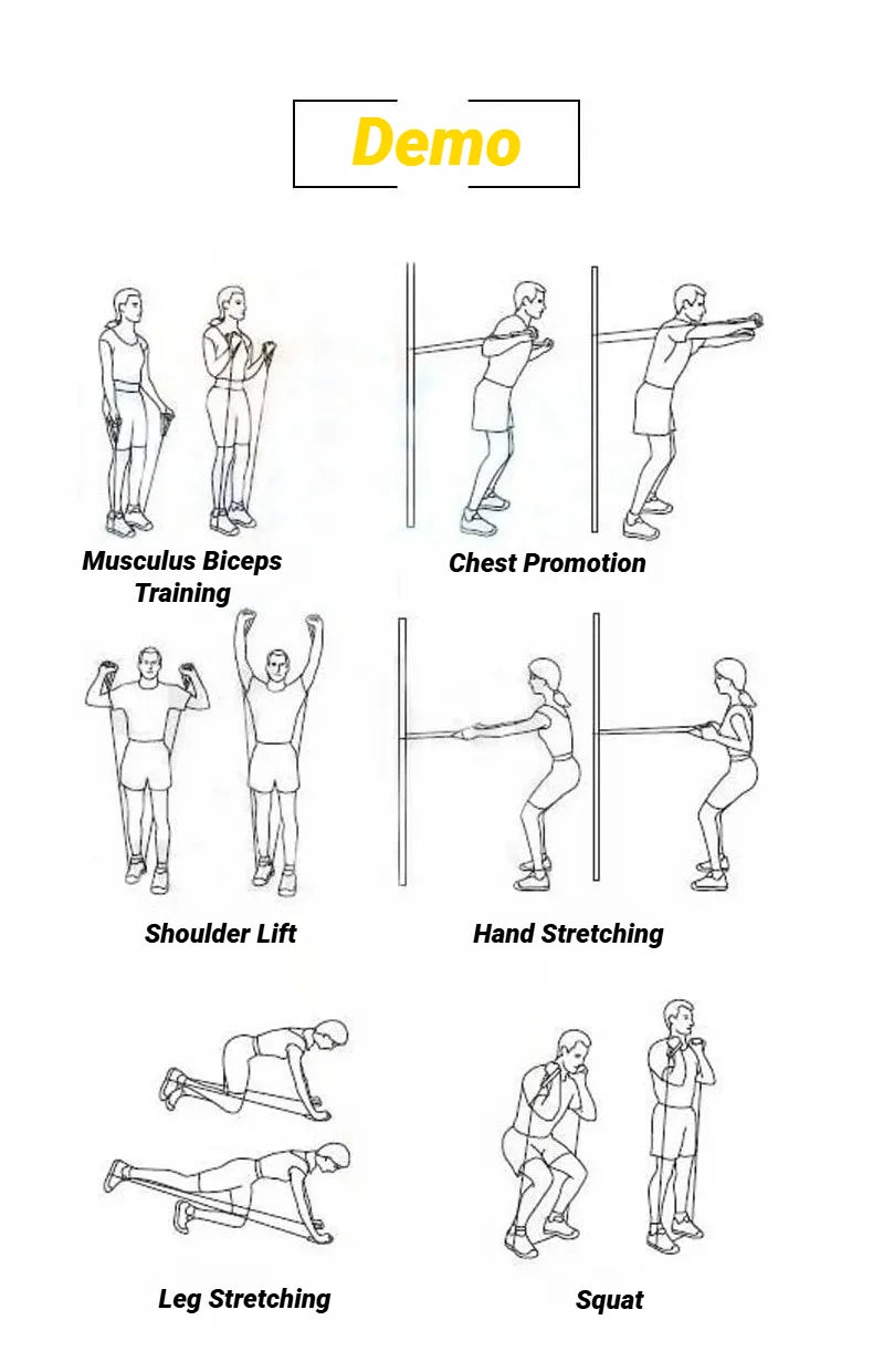 Resistance Bands with Handles – 5-Level Strength Training Set for Home Workouts