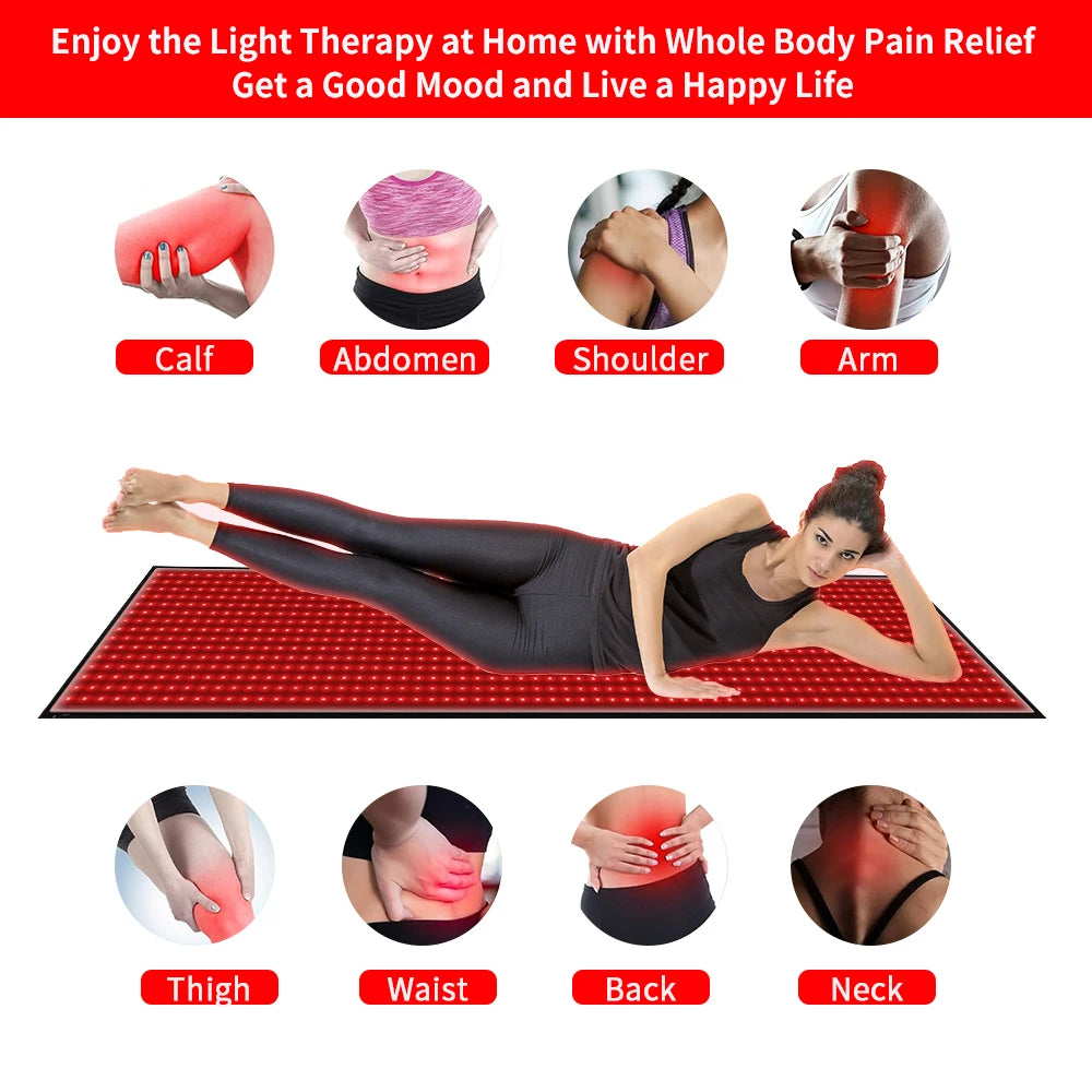 Full Body Red Light Therapy Mat – 945 LED Beads, 660nm & 850nm