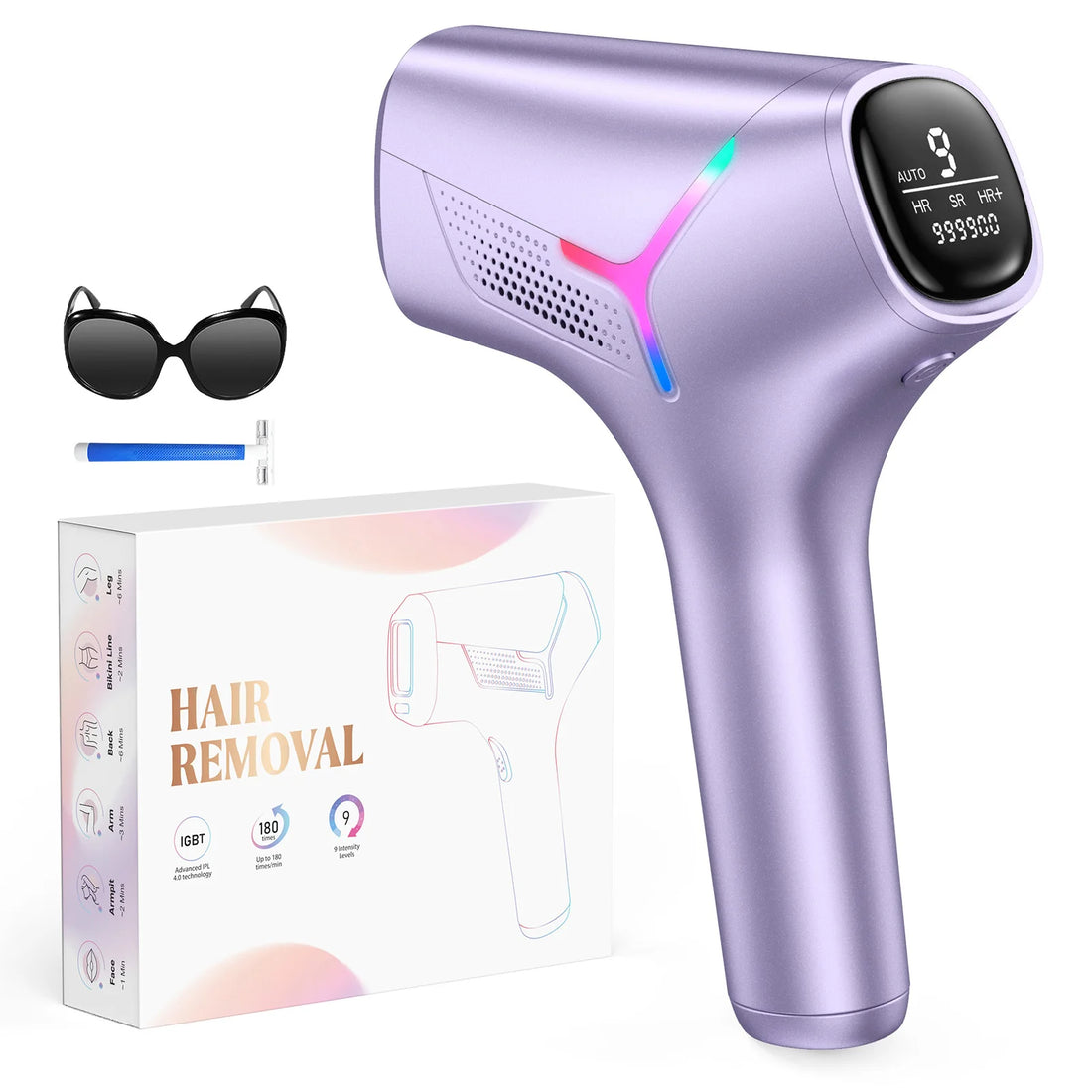 IPL Permanent Hair Removal Device – 990,000 Flashes, Painless Home Use