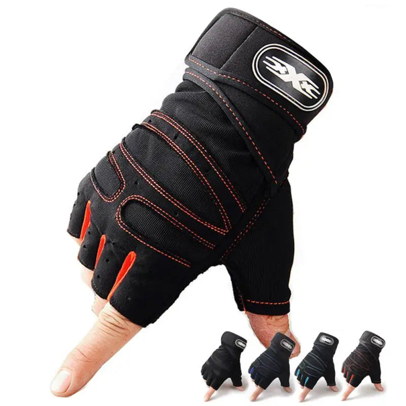 Heavyweight Gym Training Gloves – Non-Slip with Wrist Support