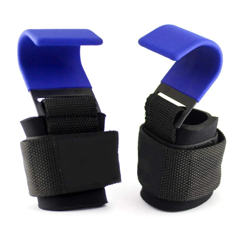 Weight Lifting Hook Grips with Wrist Wraps – Powerlifting & Pull-Up Support Straps
