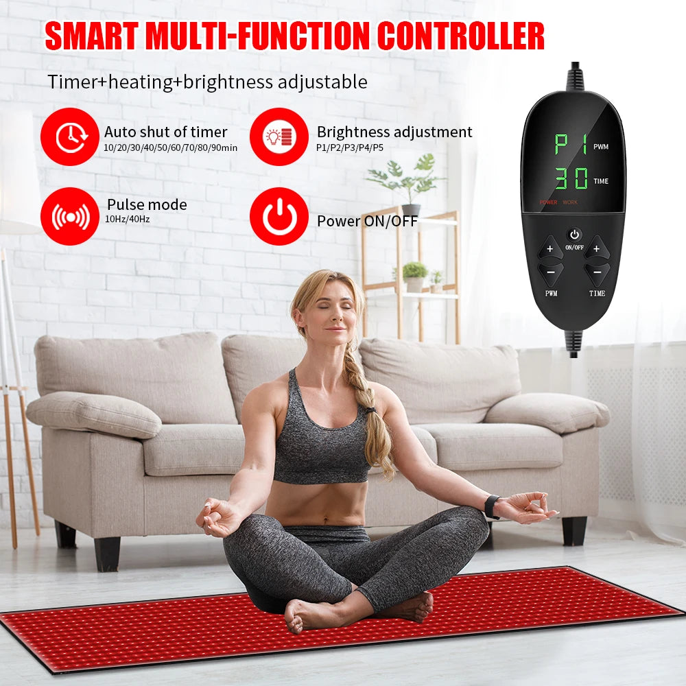 Full Body Red Light Therapy Mat – 945 LED Beads, 660nm & 850nm