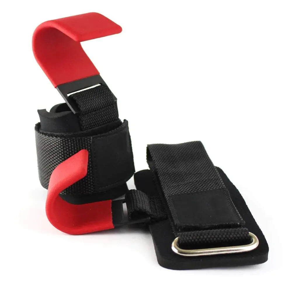 Weight Lifting Hook Grips with Wrist Wraps – Powerlifting & Pull-Up Support Straps
