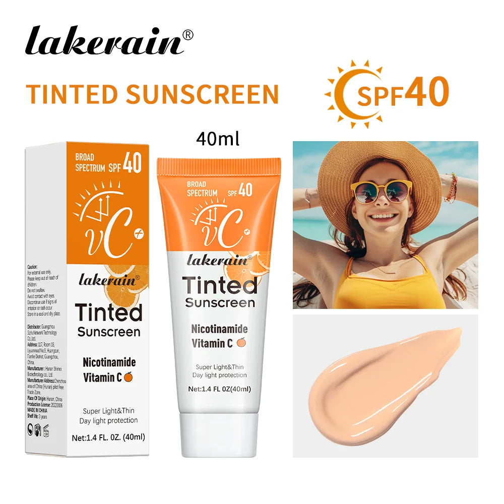 Vitamin C Tinted Mineral Sunscreen – SPF 40 Broad Spectrum Protection