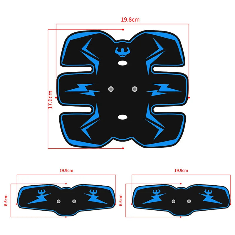 EMS Muscle Stimulator – USB Rechargeable Full Body Massager for Pain Relief & Fitness
