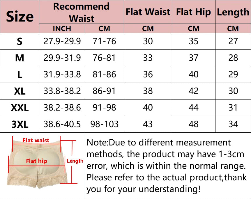 Butt Lifter Shapewear Panty – Padded High-Waist Tummy Control Underwear