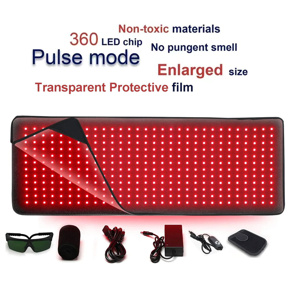 Red & Infrared Therapy Belt – Wearable LED Heating Pad for Body & Joints
