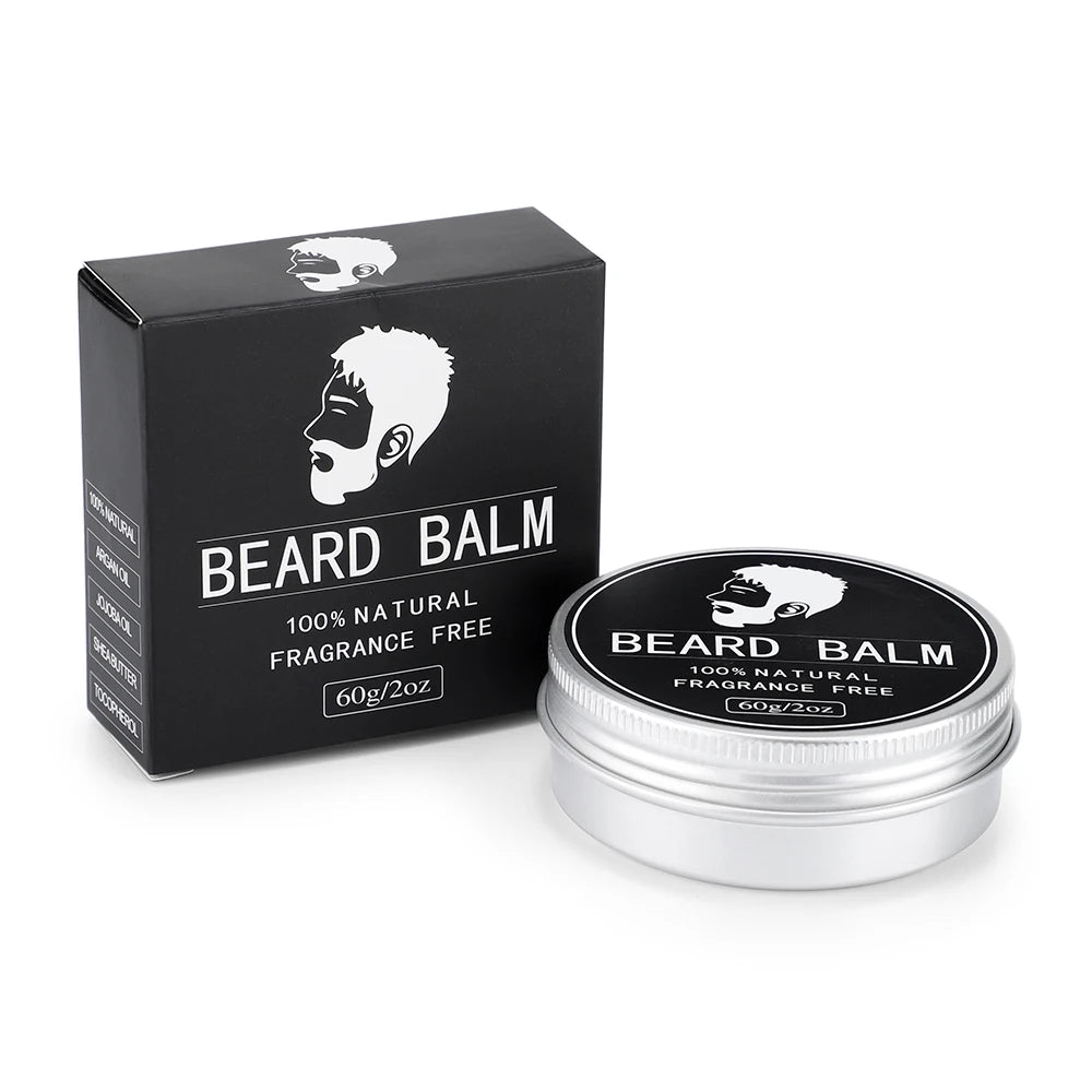 Men’s Natural Beard Balm Wax – Soften, Moisturize & Style