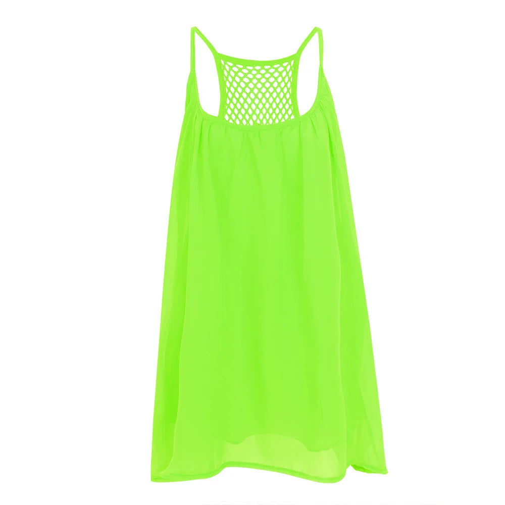 Women’s Casual Summer Mini Dress – Sleeveless Spaghetti Strap Bodycon