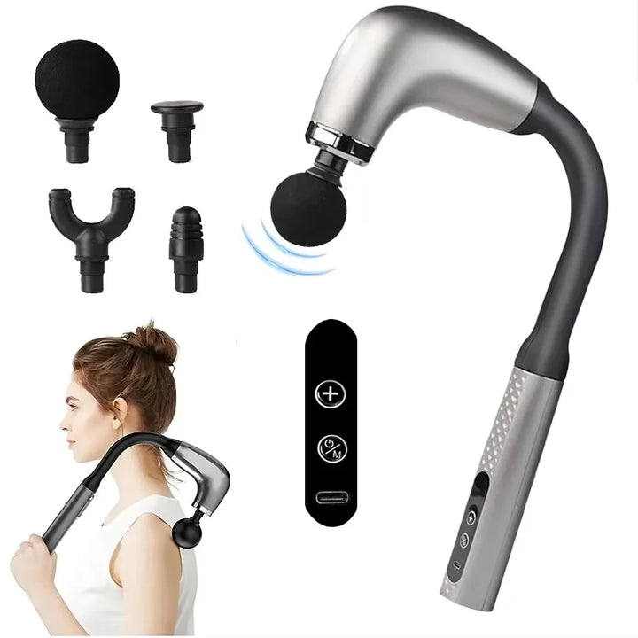 Smart Electric Massage Gun – Handheld Deep Tissue Massager, Rechargeable