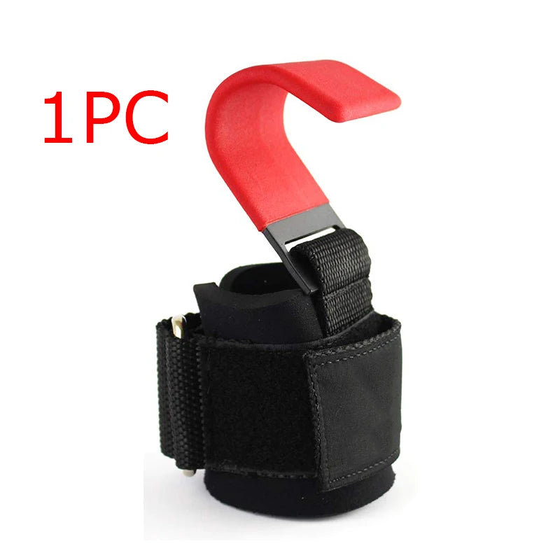 Weight Lifting Hook Grips with Wrist Wraps – Powerlifting & Pull-Up Support Straps