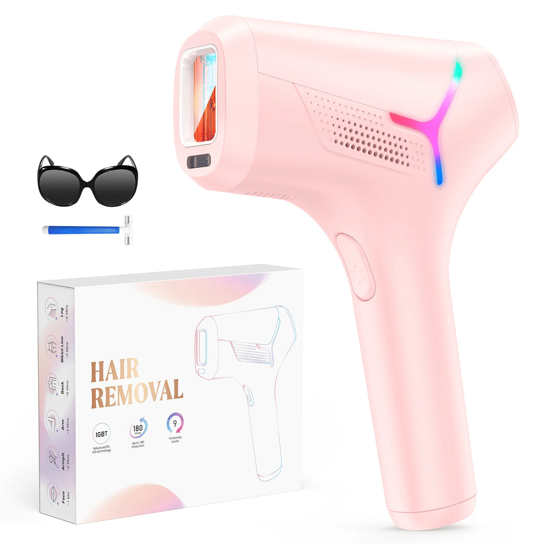 IPL Permanent Hair Removal Device – 990,000 Flashes, Painless Home Use