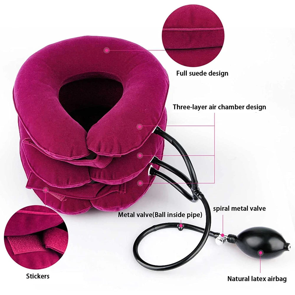 Cervical Neck Traction Device – Inflatable Collar for Pain Relief & Alignment
