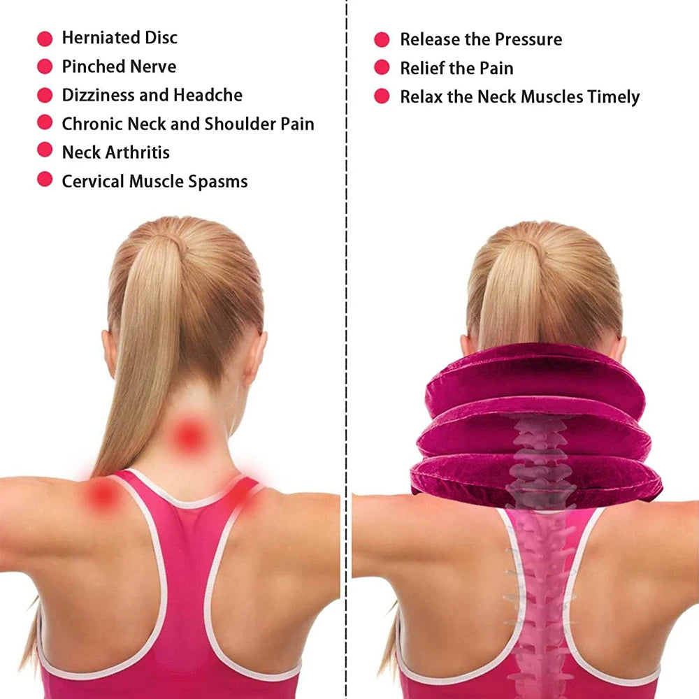 Cervical Neck Traction Device – Inflatable Collar for Pain Relief & Alignment
