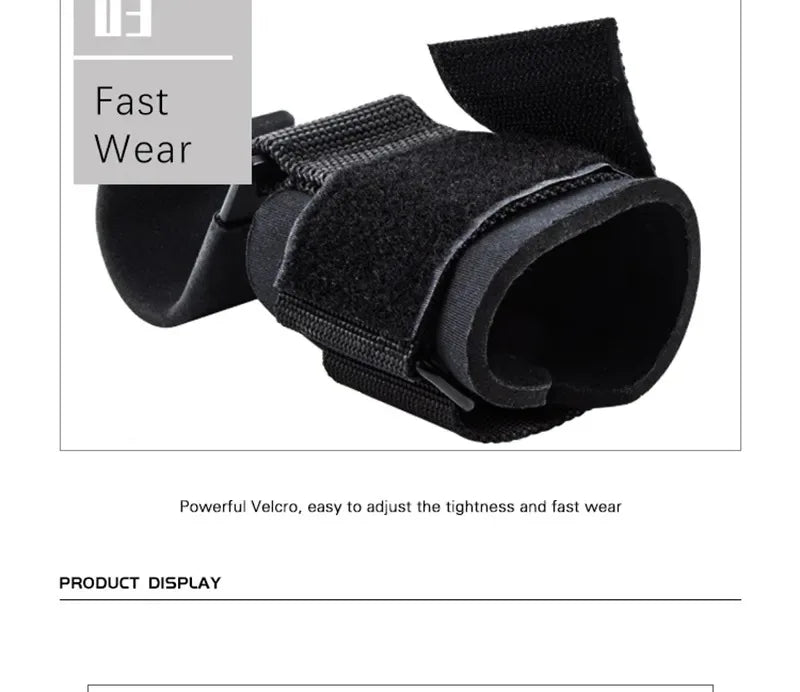 Weight Lifting Hook Grips with Wrist Wraps – Powerlifting & Pull-Up Support Straps