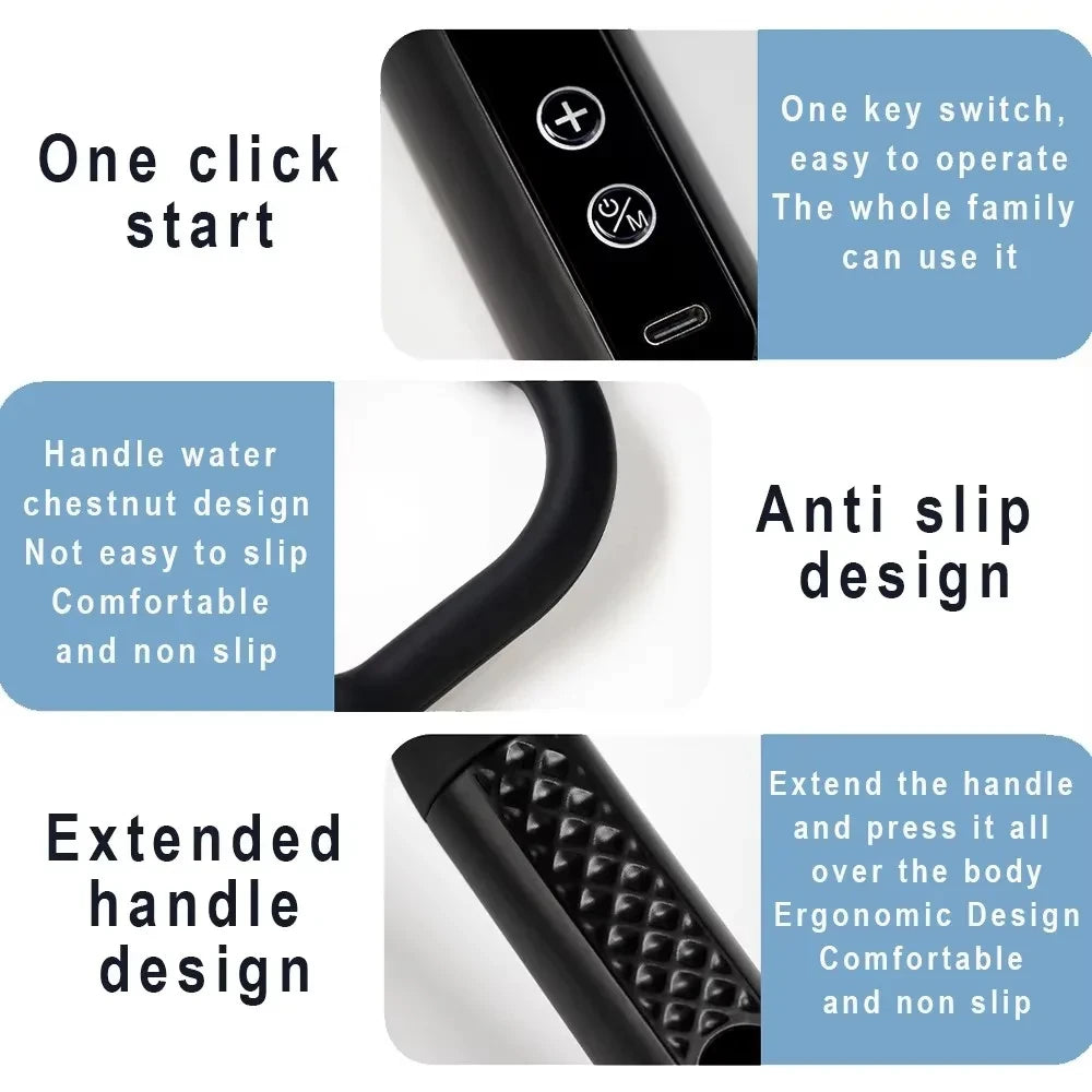 Smart Electric Massage Gun – Handheld Deep Tissue Massager, Rechargeable