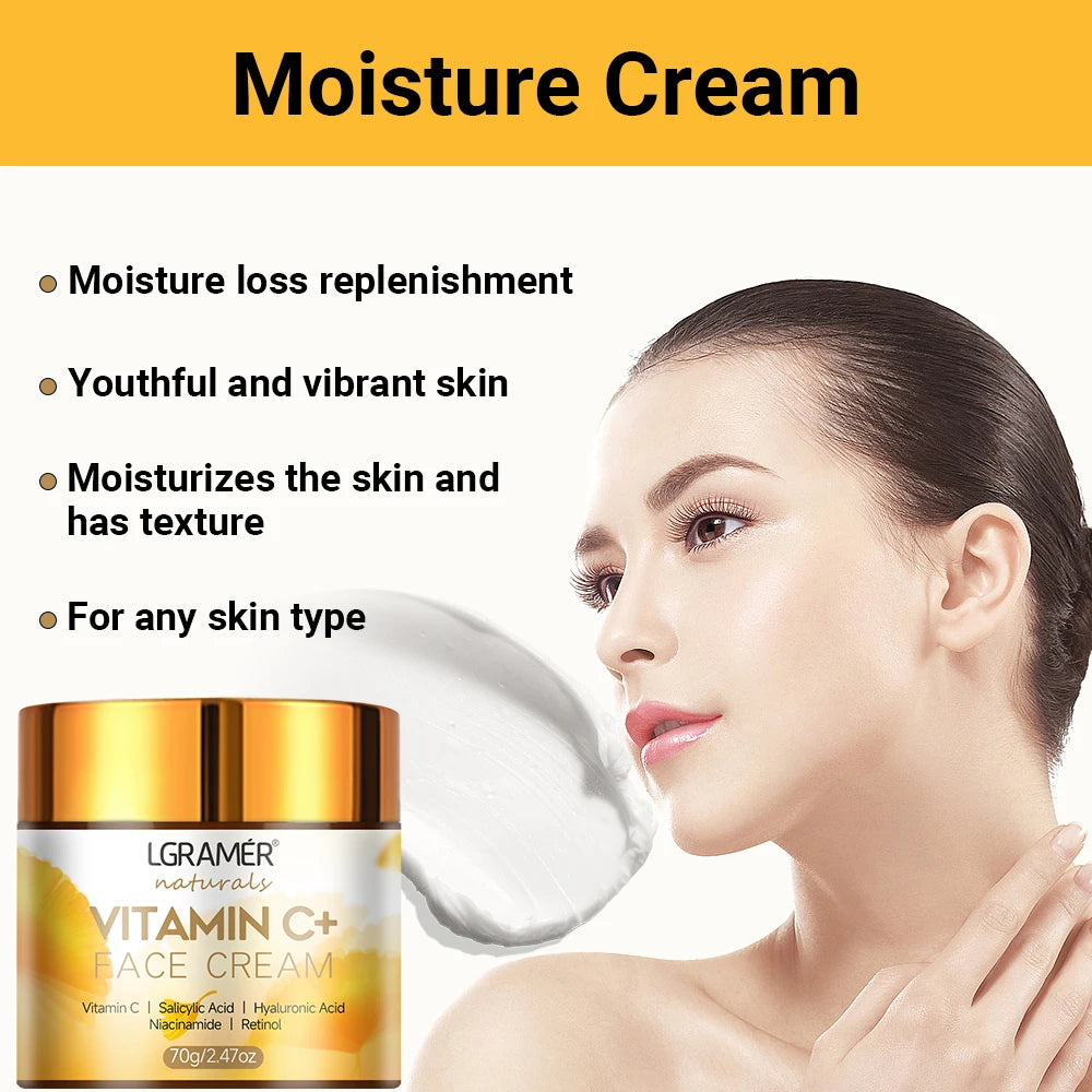Vitamin C & Retinol Face Cream – Anti-Aging and Brightening Moisturizer