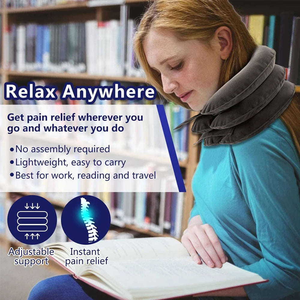 Cervical Neck Traction Device – Inflatable Collar for Pain Relief & Alignment