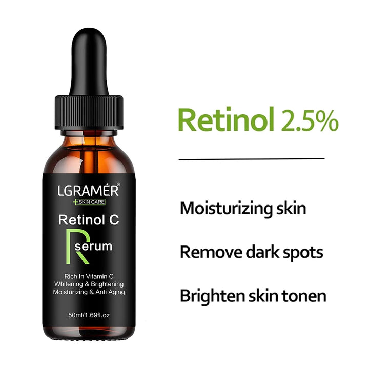 Retinol Face Serum – Wrinkle-Reducing, Pore-Tightening & Firming Treatment