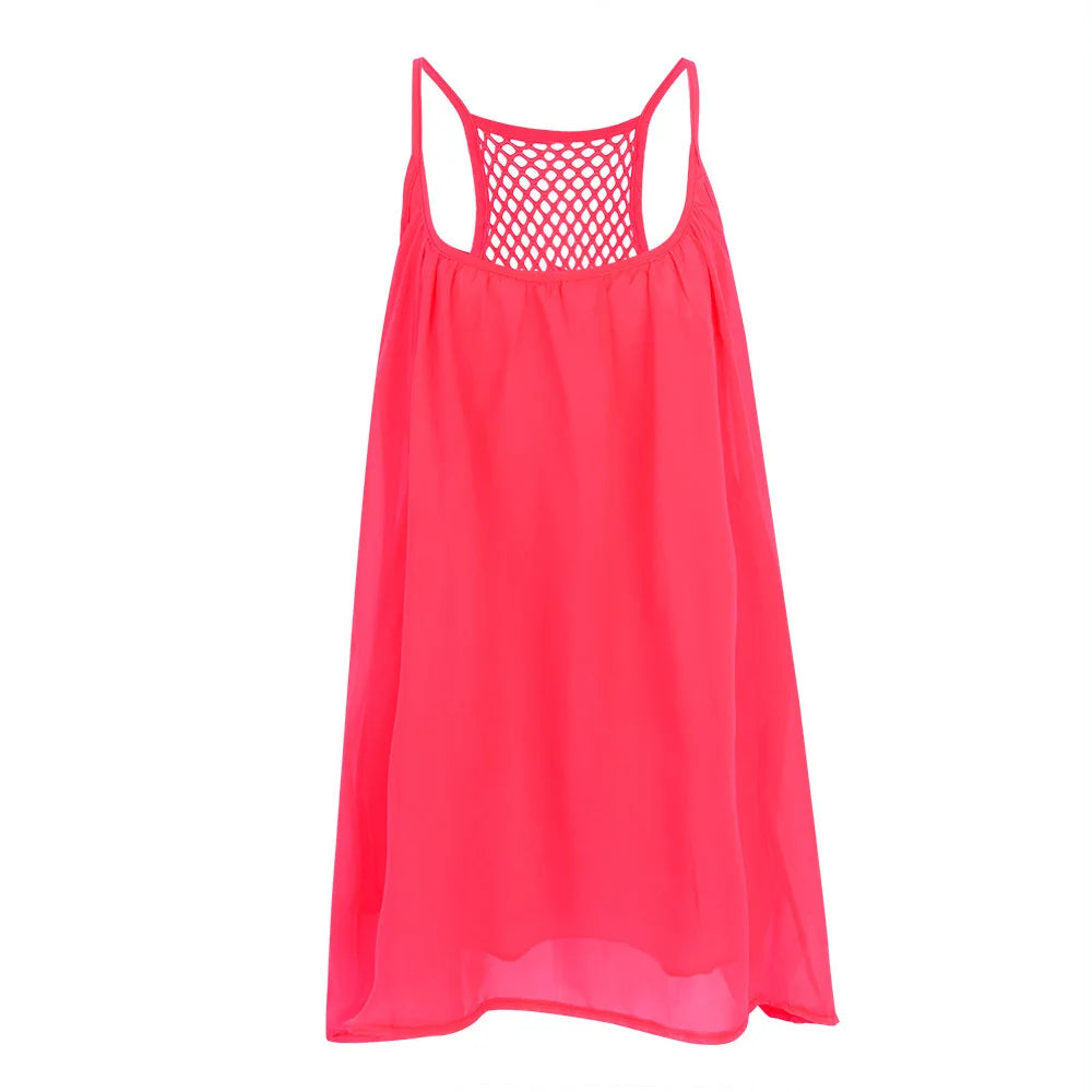 Women’s Casual Summer Mini Dress – Sleeveless Spaghetti Strap Bodycon