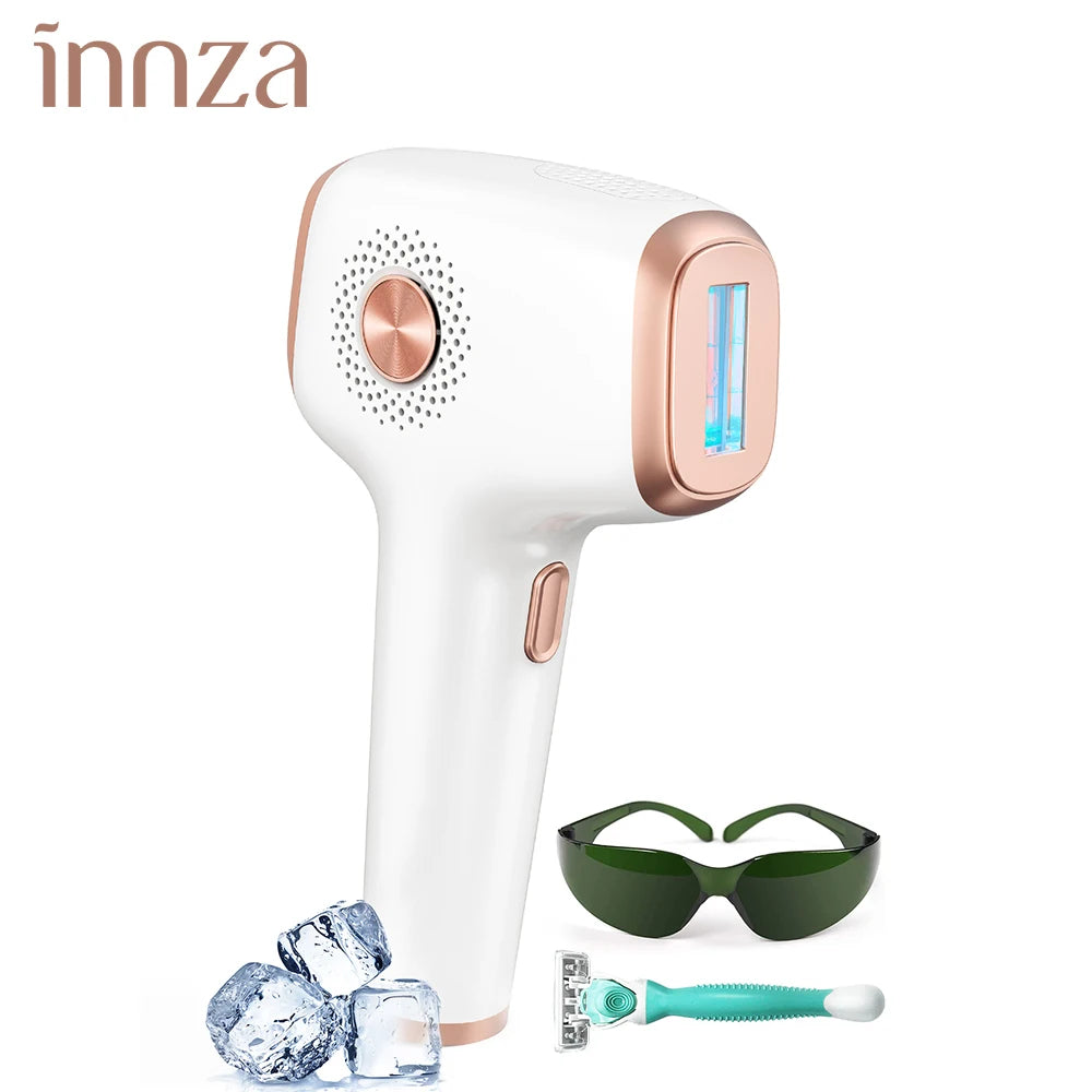 INNZA IPL Hair Removal – Painless, Ice Cooling Device for Men & Women