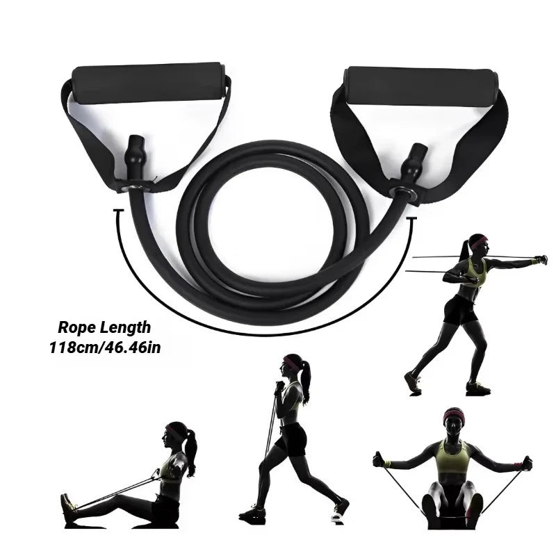 Resistance Bands with Handles – 5-Level Strength Training Set for Home Workouts