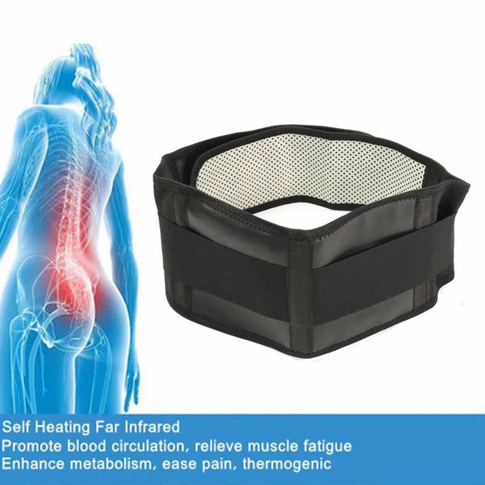 Self-Heating Magnetic Waist Belt – Adjustable Lumbar Support Brace