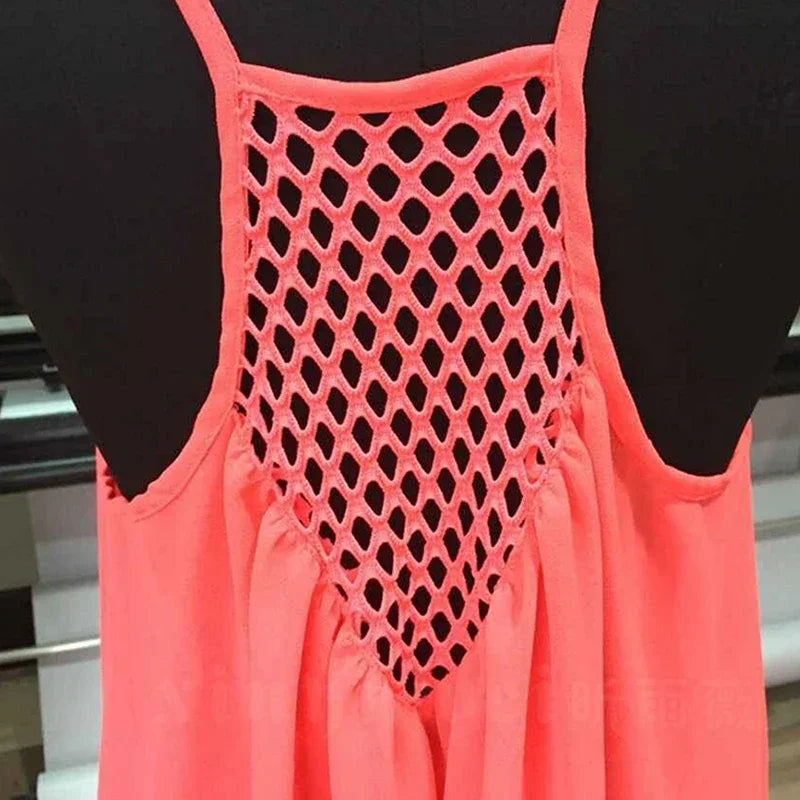 Women’s Casual Summer Mini Dress – Sleeveless Spaghetti Strap Bodycon
