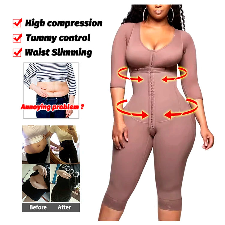 Full Body Colombian Shapewear – High Compression Post-Surgery Bodysuit