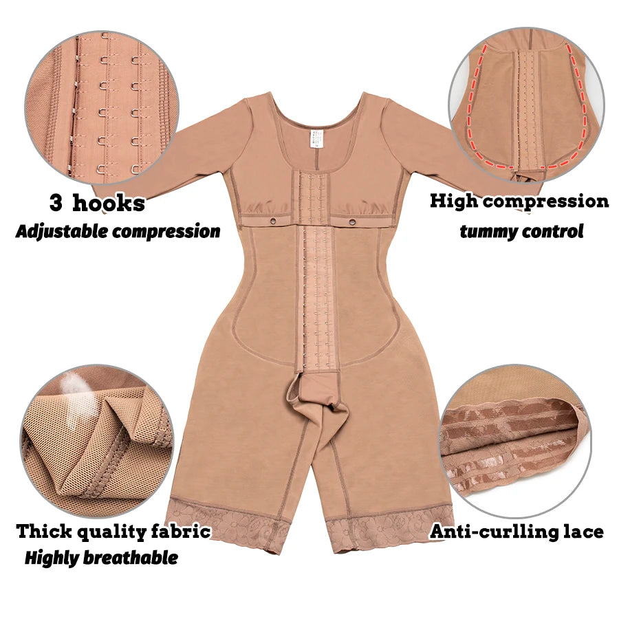 Full Body Colombian Shapewear – High Compression Post-Surgery Bodysuit