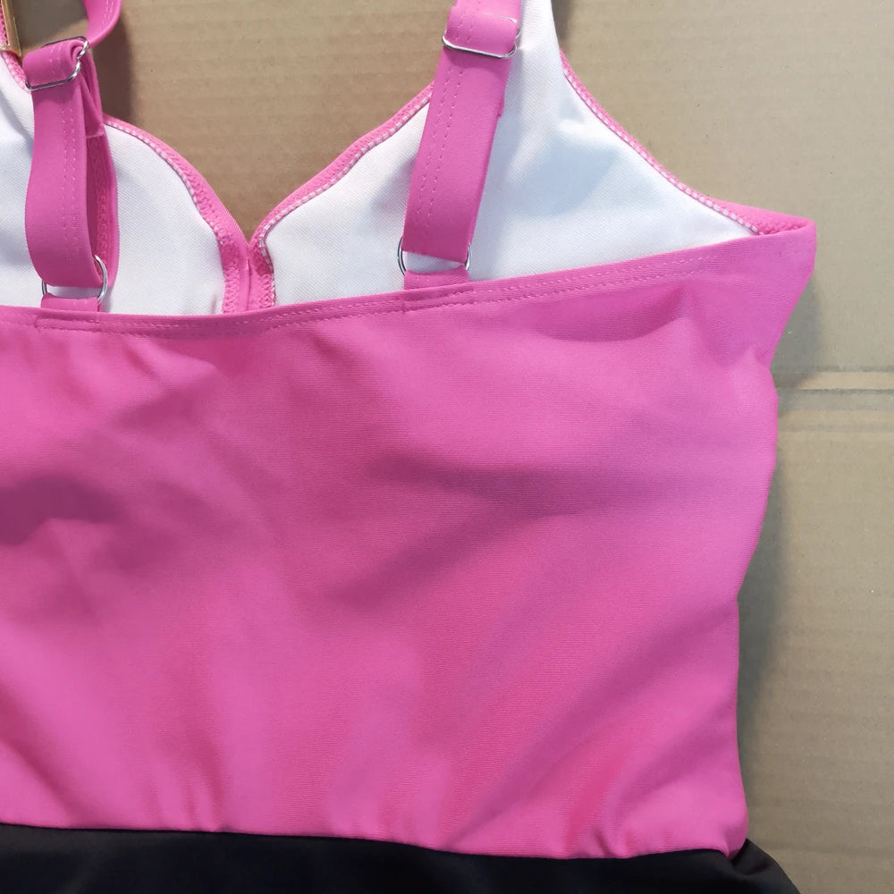 Women’s Tummy Control Swimdress – One-Piece Ruched Cross Swimwear (8 Colors)