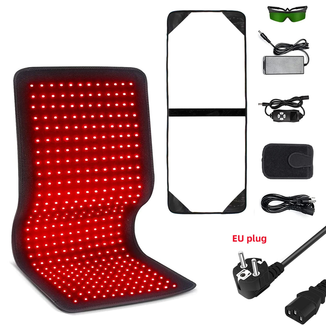 Red & Infrared Therapy Belt – Wearable LED Heating Pad for Body & Joints