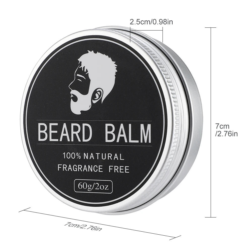 Men’s Natural Beard Balm Wax – Soften, Moisturize & Style