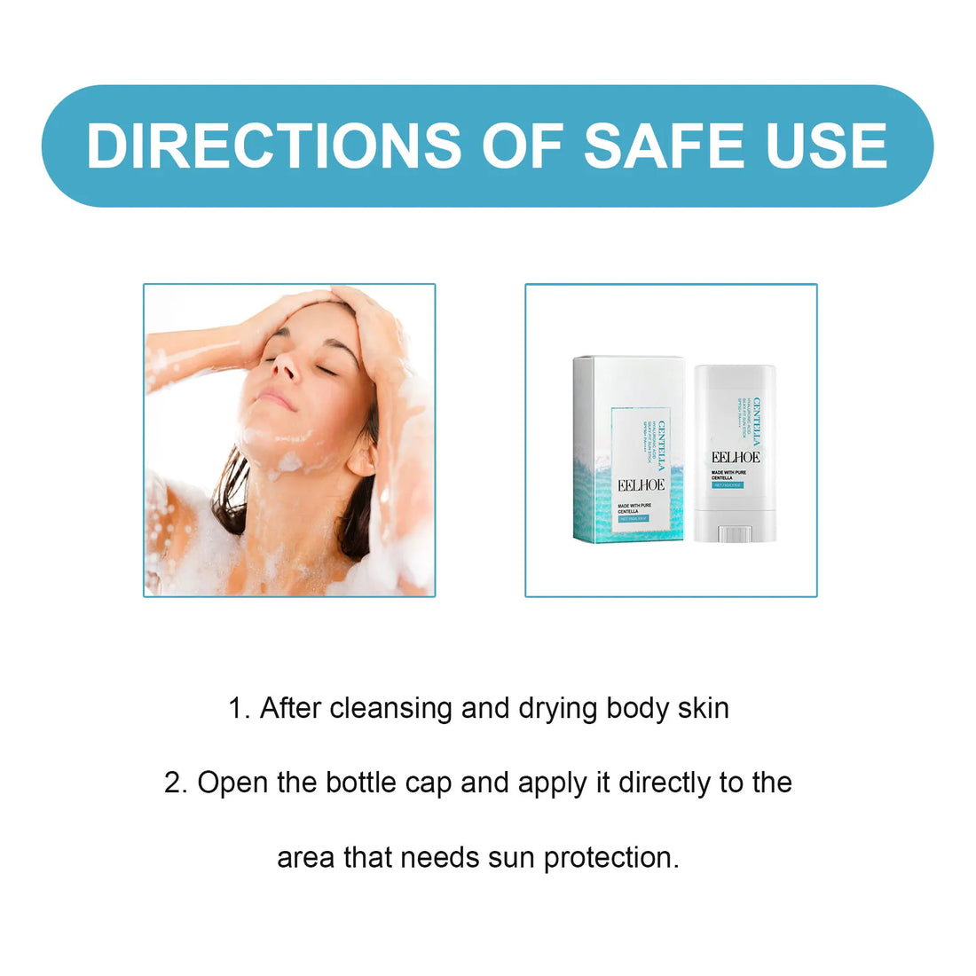 Eelhoe Silky Fit Sunscreen Stick – Invisible, Lightweight SPF Protection