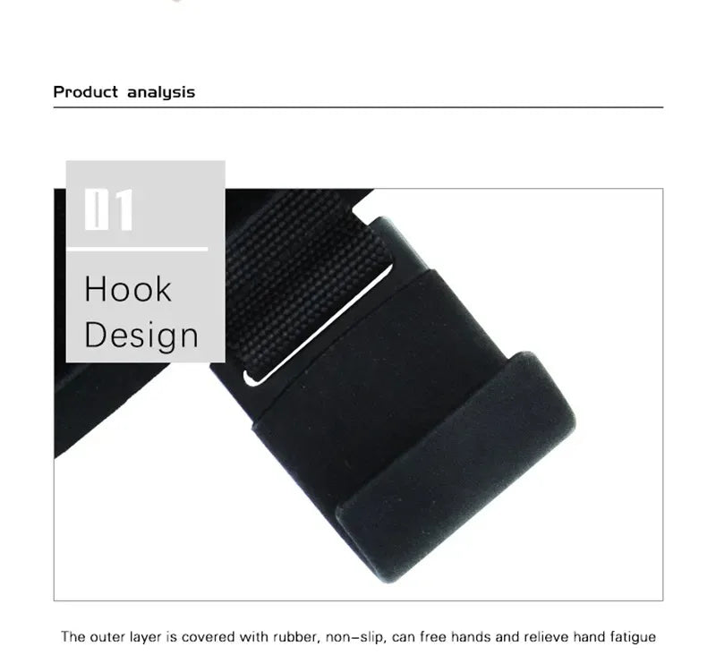 Weight Lifting Hook Grips with Wrist Wraps – Powerlifting & Pull-Up Support Straps